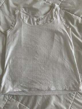 Kids Pointelle Sweater Tank Top